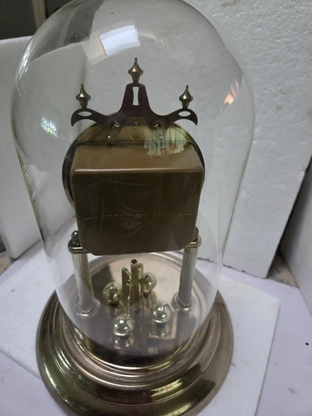 Classic Gold Anniversary Dome Clock -12